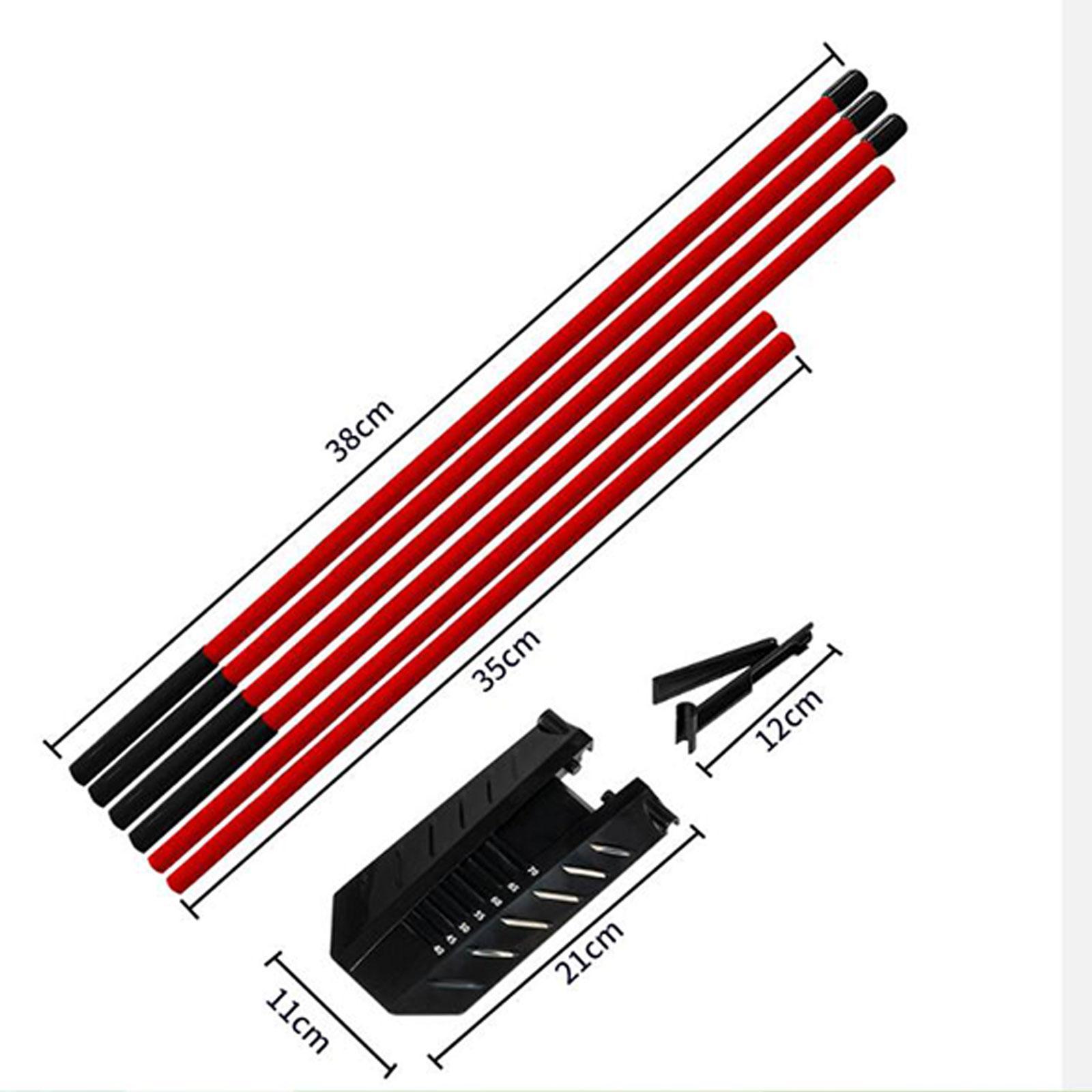 Alignment Stick Set - Draagbare golfswingtrainer uitlijningsstaaf hulpmiddel voor vaardigheidsverbetering