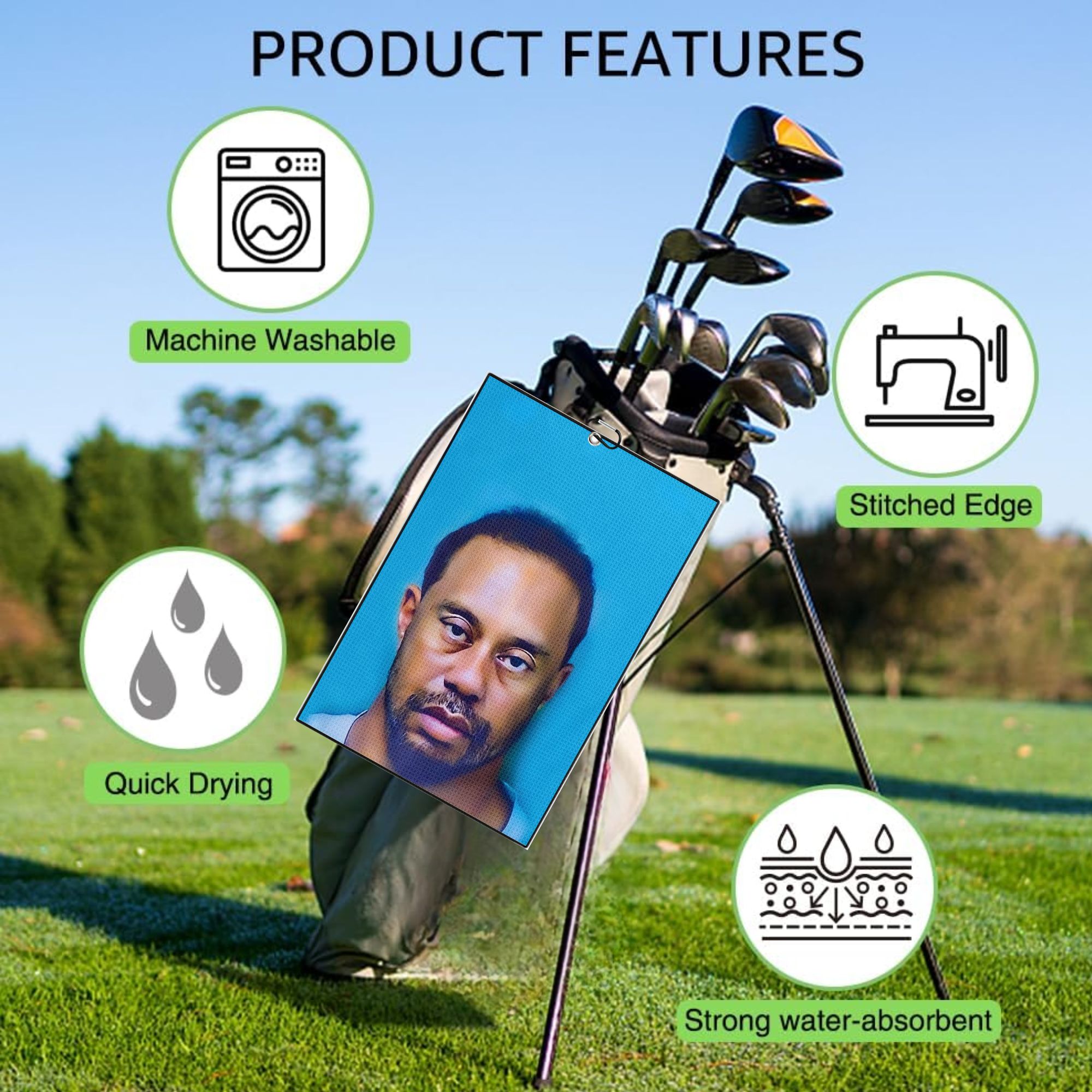 2 stuks grappige microvezel pr - Golf Equipment Stores recensie en prijs